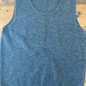 Brunello Cucinelli Crew Neck Cashmere Sleeveless Sweater Vest/ Top